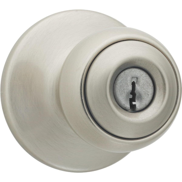 Kwikset Polo Satin Nickel Entry Door Knob 400P 15 6AL RCS V1 KD - main